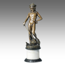 Классический Рисунок статуя юного Давида бронзовая скульптура ТПЭ-107